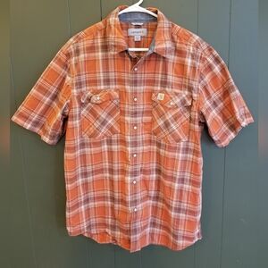 Carhartt shirt with snaps. Size L